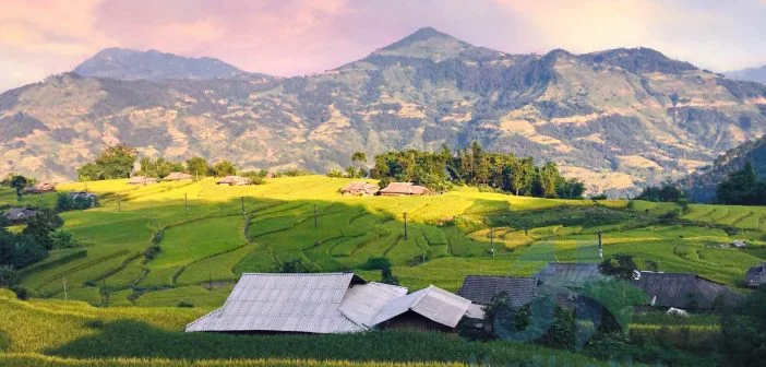 Bộ ảnh đẹp lung linh của Bản Phùng, Hoàng Su Phì, Hà Giang 5 Hầu hết nhà dân ở các bản còn là nhà tạm bợ