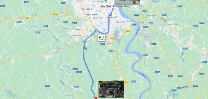 Uoc Le Pork Pies - a Famous Ancient Trade Village in Hanoi 7 Map from Hoan Kiem Lake to Uoc Le Village