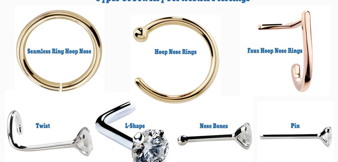 Types Of Jewelry For Nostril Piercings