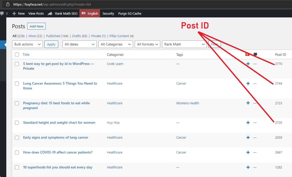 Add the Post ID column to the WordPress Posts Table