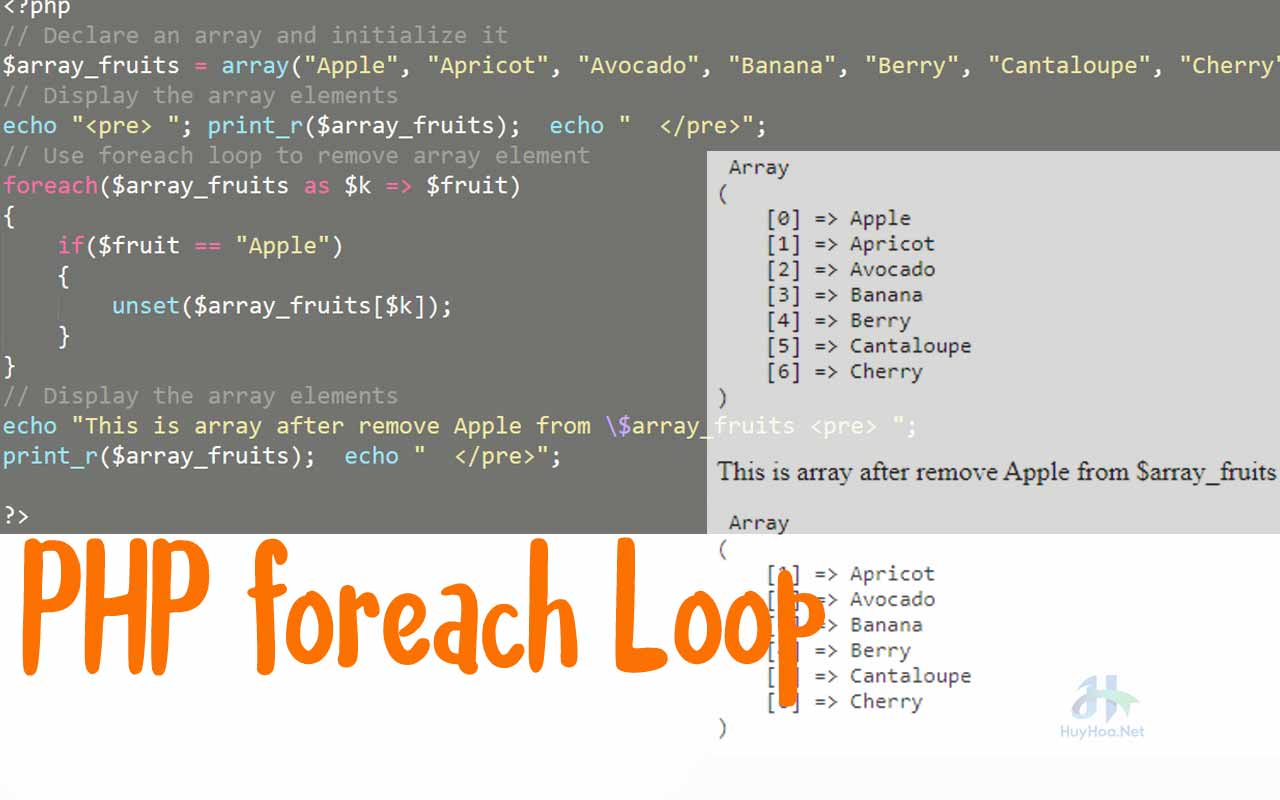 php foreach example