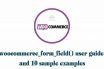 woocommerce_form_field() user guide and 10 sample examples