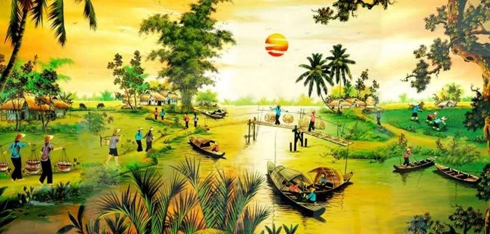 Những hình ảnh đẹp về làng quê việt nam chất lượng 4K 22 Bức tranh mô tả sinh hoạt của người dân ở miền quê Việt Nam