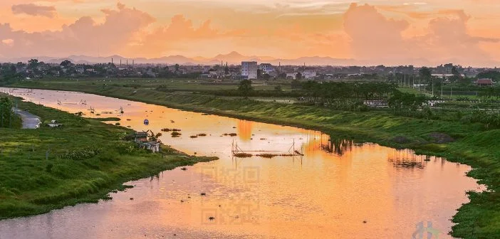 Những hình ảnh đẹp về làng quê việt nam chất lượng 4K 9 Cầu Phùng - Sông Đáy - Đan Phượng, Hà Nội.