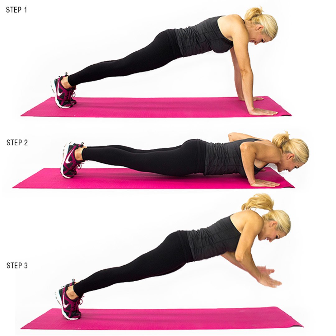 Clapping press ups are an advanced press up where your torso launches into the air