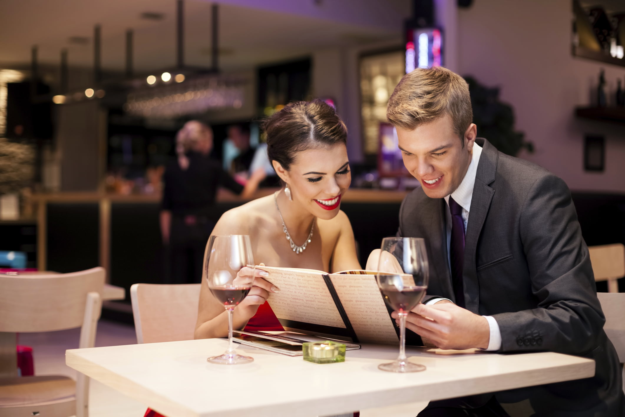 Habits of Highly Intimate Couples 4 A couple enjoying a date night at a restaurant