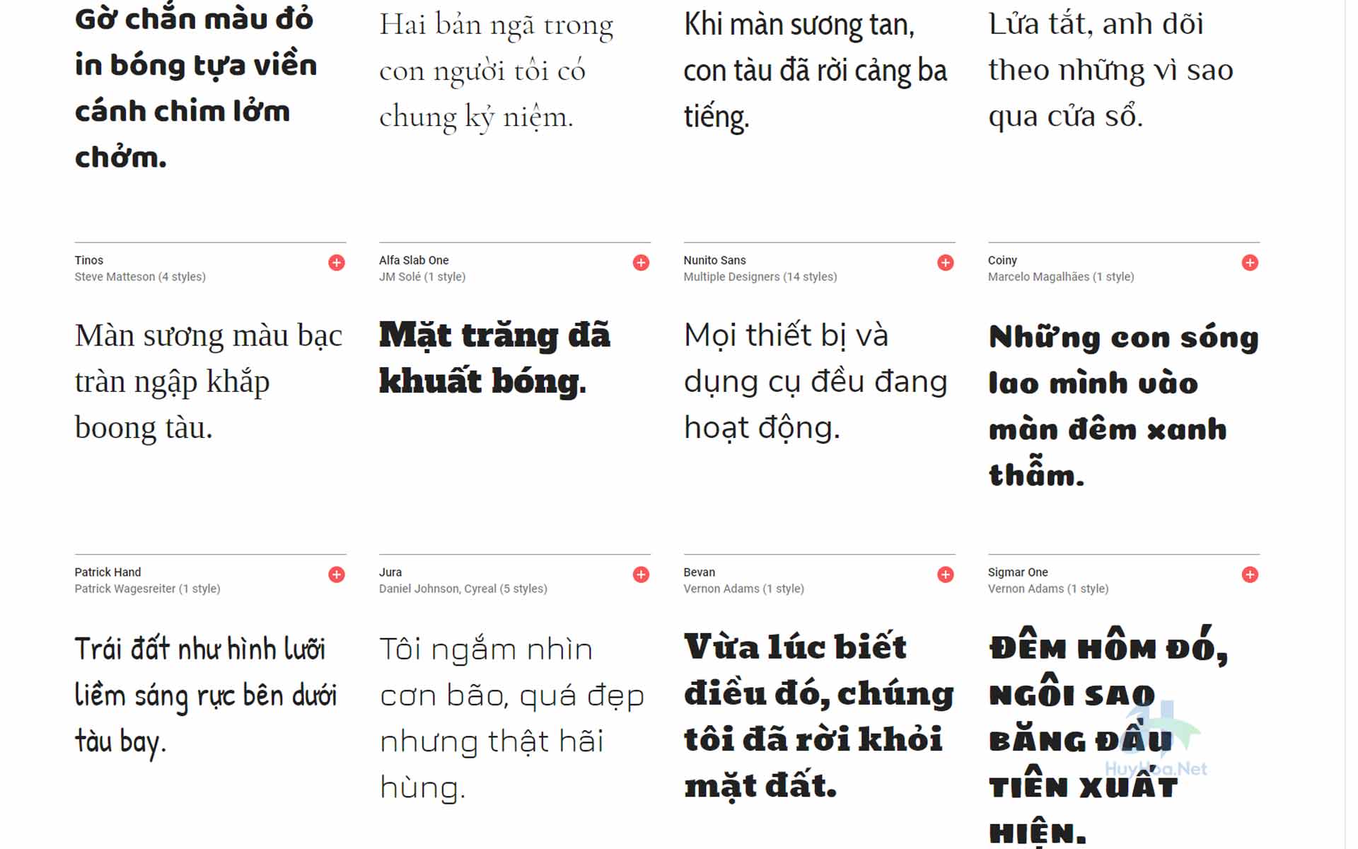 Bộ 489 Font chữ tiếng Việt đẹp chia sẻ bởi Google Font
