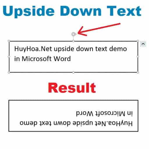 upside down text in microsoft word 