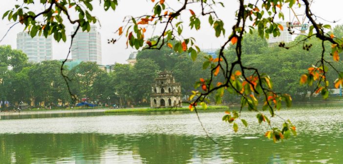 The Turtle Tower, Hoan Kiem Lake, Hanoi The Turtle Tower, Hoan Kiem Lake, Hanoi