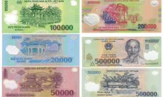 Landmarks in Vietnam Dong (Vietnamese Currency)