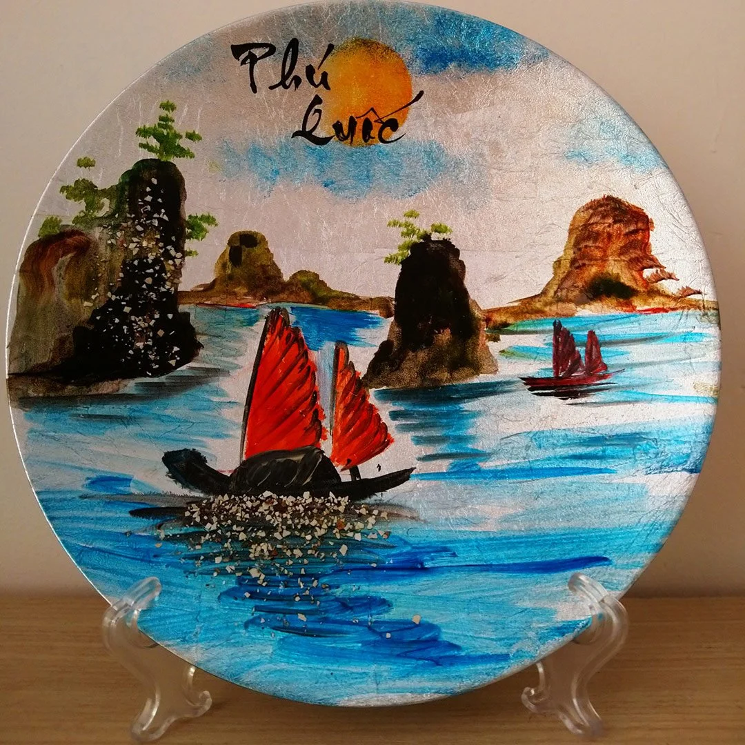 Vietnamese Lacquer plates Vietnamese Lacquer plates