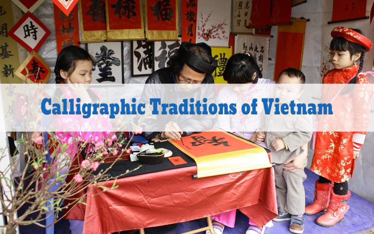 Asking for letters and giving letters is a part of Vietnamese calligraphy tradition during Tet holidays