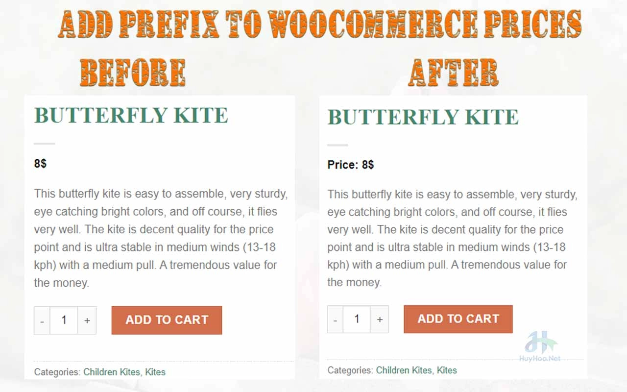 30+ Useful Custom WooCommerce Functions for Your WordPress Site 1 Add Prefix / Suffix to Product Prices