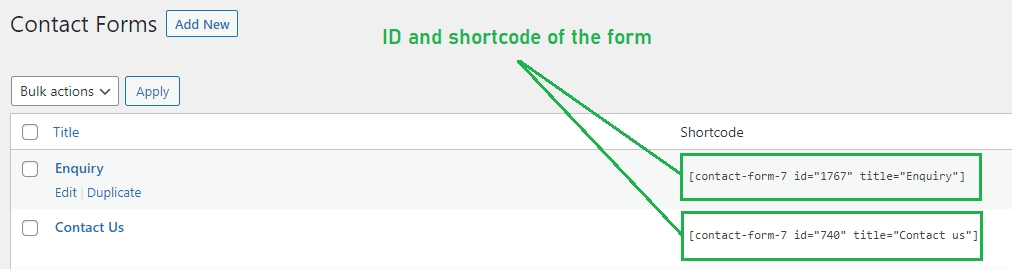 30+ Useful Custom WooCommerce Functions for Your WordPress Site 3 Contact Form 7 ID and shortcode