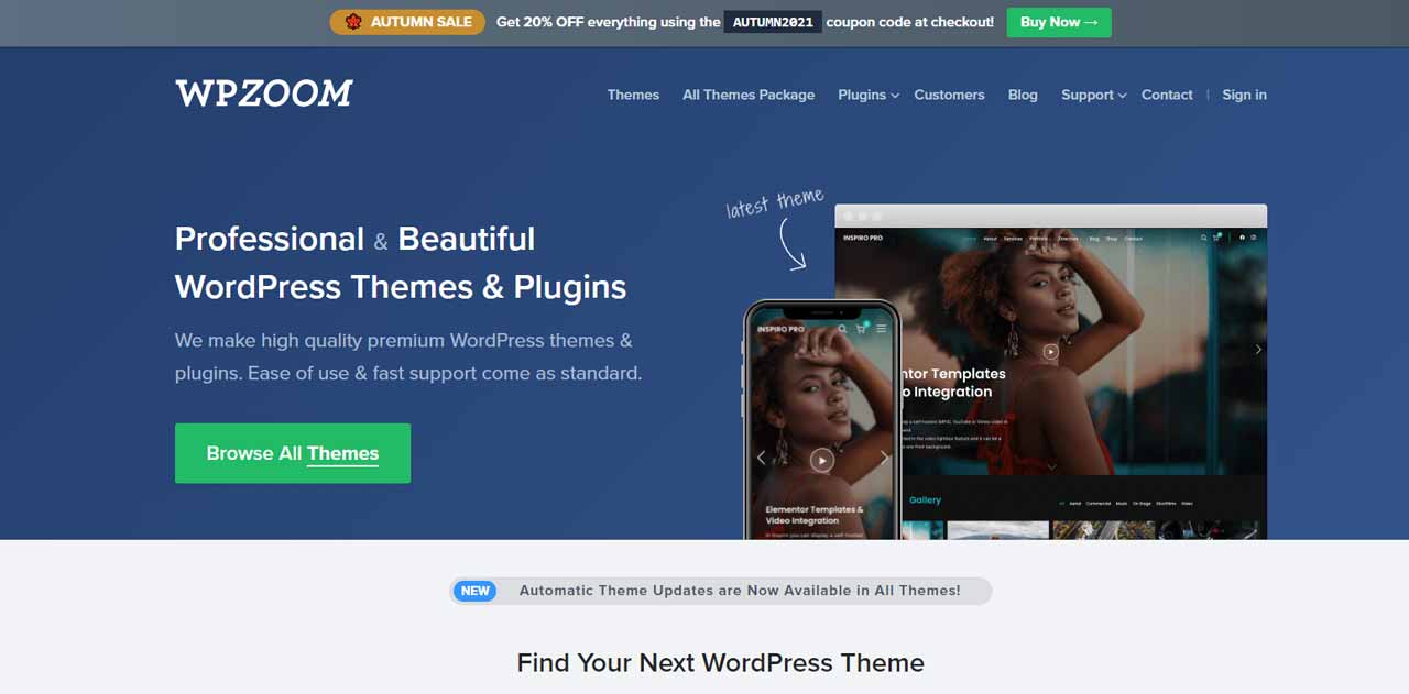 Premium WordPress Themes with more than 75.000 customers around the world